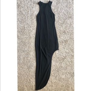 Bebe Body Con Black Dress with Slit Size Small